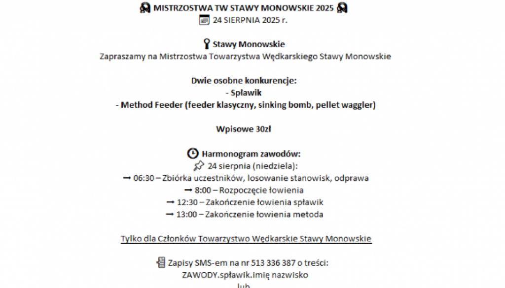 ogloszenie mistrzostwa