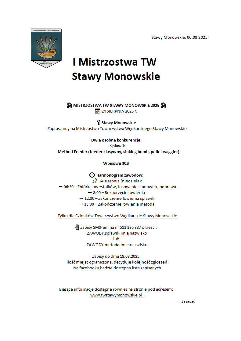 ogloszenie mistrzostwa